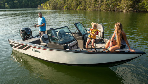 Außenborder-Runabout - FS 1900 - Lowe - mit Doppelkonsole / Open / Wasserski