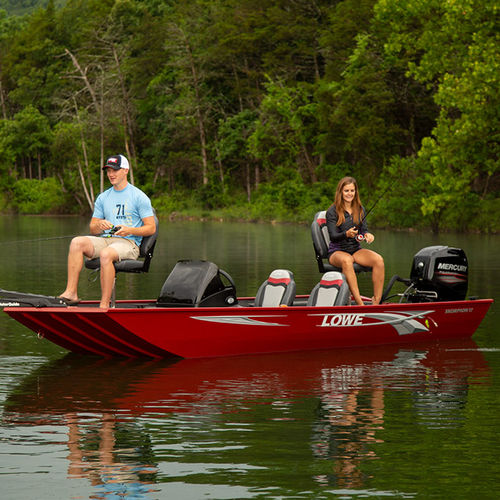 Bass-Boat / Außenborder - Skorpion 17 - Lowe - mit Seitenkonsole / Open / Sportfischer