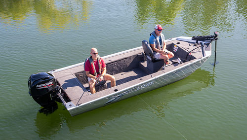 Bass-Boat / Außenborder - Skorpion Stick Steer - Lowe - Open / Sportfischer / Aluminium