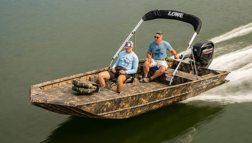 Jon-Boat / Außenborder - Roughneck 1760 - Lowe - Open / für die Fischerei / Jagd