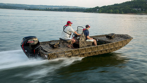 Jon-Boat / Außenborder - Roughneck 2070 CC - Lowe - mit Mittelkonsole / Open / Sportfischer