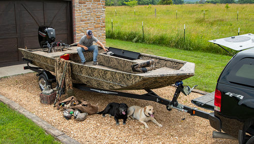 Jon-Boat / Außenborder - Roughneck 2070 Waterfowl Tiller - Lowe - Open / Sportfischer / Jagd