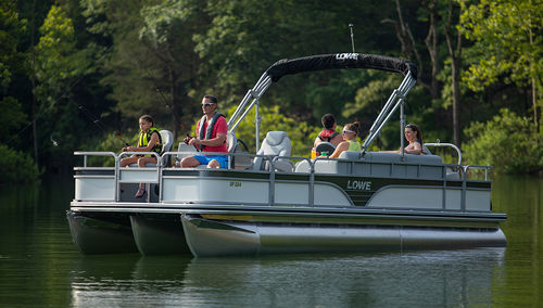 Außenborder-Pontonboot - SF234 - Lowe - tri-tube / Open / Sportfischer