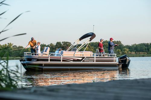 Außenborder-Pontonboot - 223F - Ranger Boats - Open / mit Seitenkonsole / Sportfischer