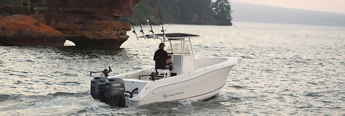 Außenborder-Konsolenboot - 2605 CC - Striper Boats - zweimotorig / Sportfischer / max. 8 Personen