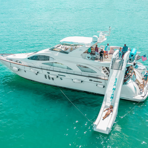 Rutschbahn-Wasserspielgerät - Yacht Slide 450cm - AquaBanas - für Yacht / aufblasbar