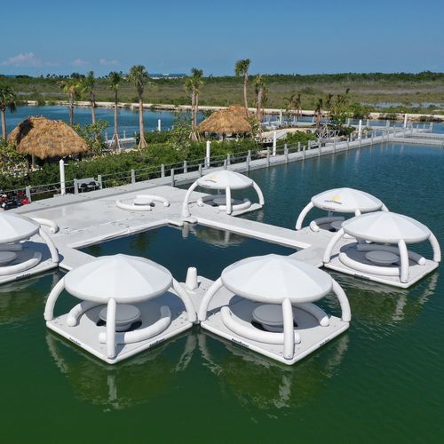 Plattform zum Baden - The Harbor  - AquaBanas - aufblasbar / für Yachthafen