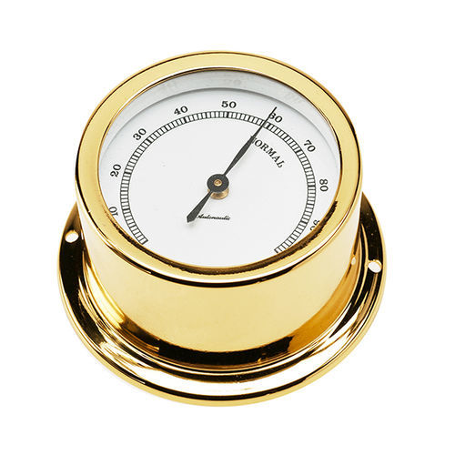 Analoges Hygrometer - H72D - Autonautic Instrumental - Messing / weiß