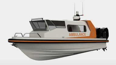 Such- und Rettungsboot Berufsschiff - MERCY 8.5 - Arma Craft - Crewboot / Feuerlöschboot / Hospitalschiff
