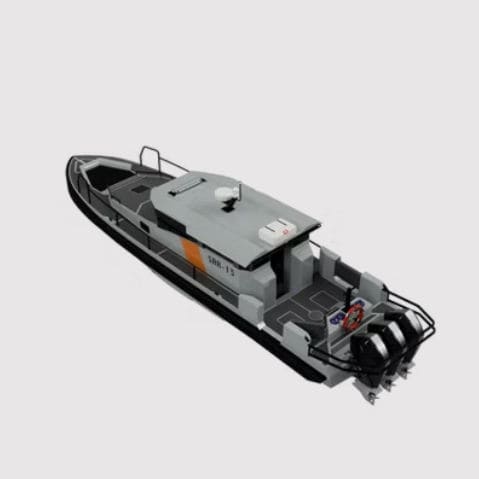 Patrouillenboot Berufsschiff - 13 - Arma Craft - Außenborder