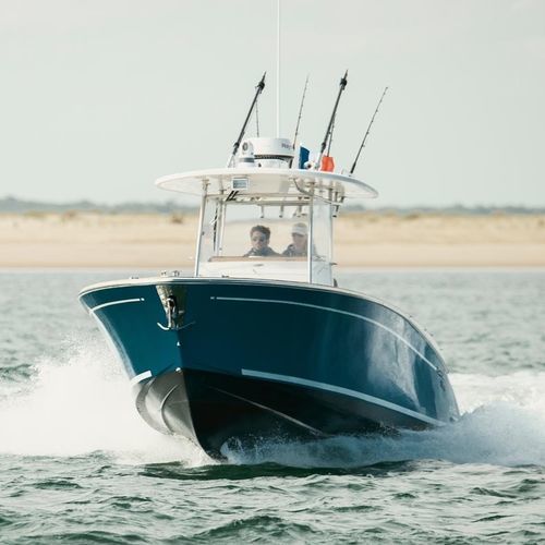 Angelboot für Tagesfahrten / Außenborder - ECLA FISHING - CLYD Yacht Design - zweimotorig / Open / mit Mittelkonsole
