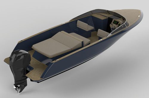 Außenborder-Runabout - ECLA 24 - CLYD Yacht Design - mit Doppelkonsole / Open / traditionell
