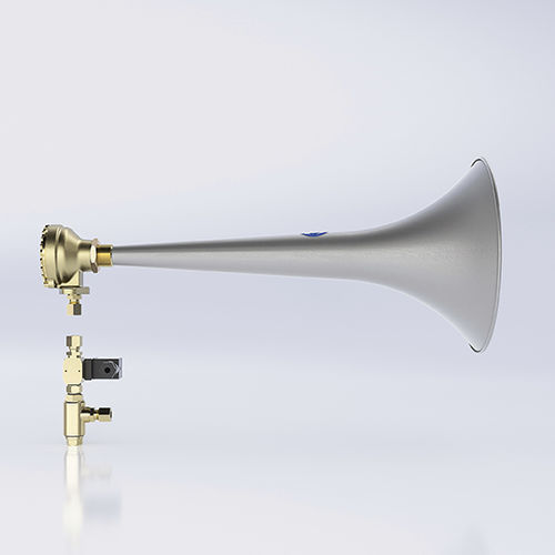 Pneumatisches Horn - Makrofon M75F/260 HVEF - ZÖLLNER Signal GmbH - für Schiffe 75-200 m / IP56 / Notfall