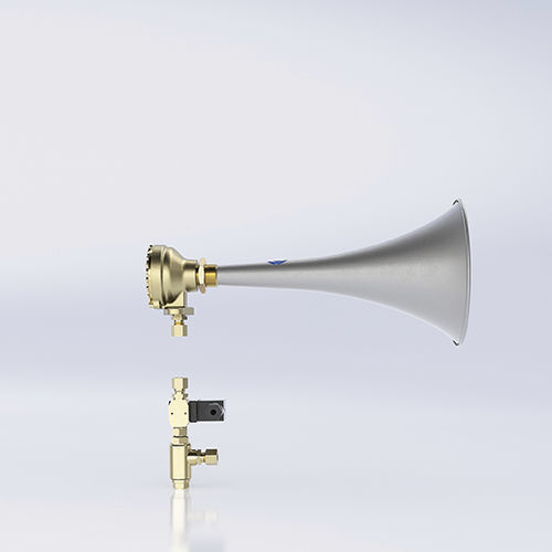 Pneumatisches Horn - Makrofon M75F/370 HVEF - ZÖLLNER Signal GmbH - für Schiffe 20-75 m / IP56 / Notfall