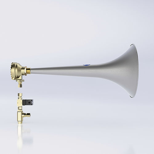 Pneumatisches Horn - Makrofon M75F/260 HVEF - ZÖLLNER Signal GmbH - für Schiffe 20-75 m / IP56 / Notfall