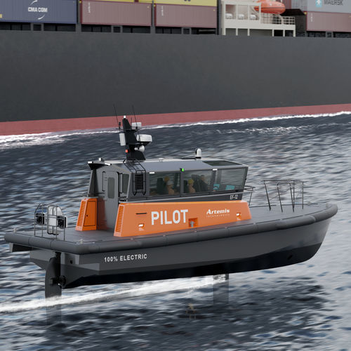 Lotsenboot Berufsschiff - EF-12 - Artemis Technologies - Innenborder / Festrumpf / mit Foil
