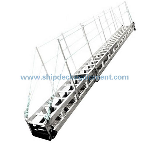 Gangway für Steg - Zhongyuan Ship Machinery Manufacture (Group) Co., - manuell / Aluminium / mit Geländer