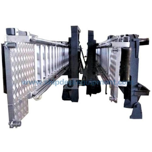 Gangway für Schiffe - ISO 5488 - Zhongyuan Ship Machinery Manufacture (Group) Co., - motorisiert / Aluminium / mit Geländer