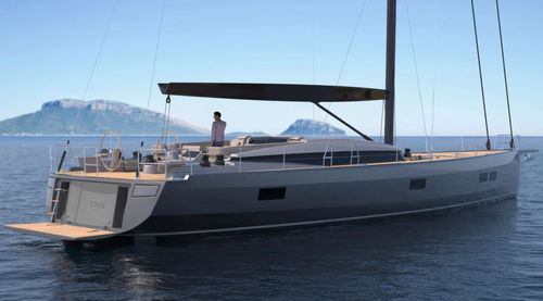 Segelyacht für Kreuzfahrten - CNB 78 - CNB Yachts Builders - 3 Kabinen / mit offenem Heck / Bugspriet