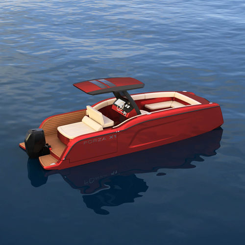 Katamaran-Konsolenboot - Fx1 - Forza X1 - Außenborder / elektrisch / mit Mittelkonsole