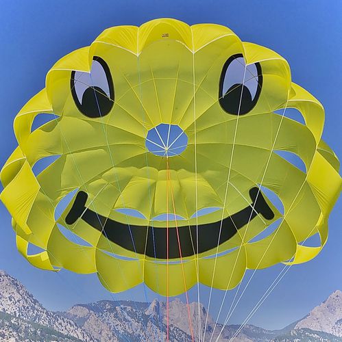 Maßgefertigter Parasailing-Fallschirm - RP34 FT GALAXY - Risus Parasails - für starke Winde / für Start auf Boot / für Strandstart
