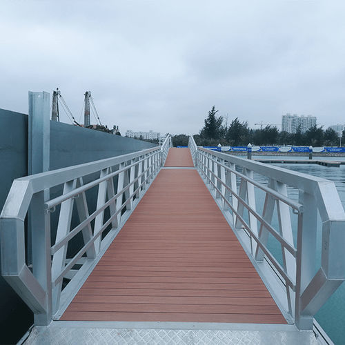 Gangway für Steg - Hong Kong Horizon Marine Industry Co. Limited - Aluminiumlegierung / mit Geländer / nach Maß