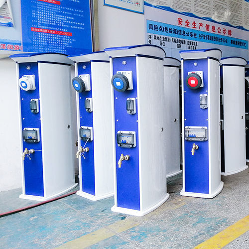 Säule mit integrierter Beleuchtung - Hong Kong Horizon Marine Industry Co. Limited - Stromversorgung / Wasserversorgung / für Steg