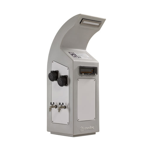 Wasserversorgungssäule - Neca - MEQTEC TECHNOLOGIES - Stromversorgung / mit integrierter Beleuchtung / für Steg