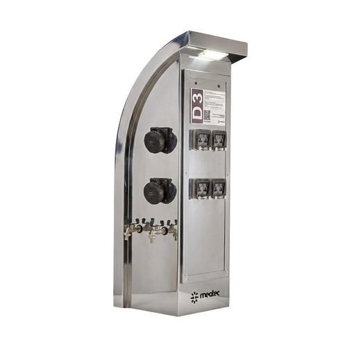 Säule mit integrierter Beleuchtung - Bellia - MEQTEC TECHNOLOGIES - Stromversorgung / Wasserversorgung / für Steg
