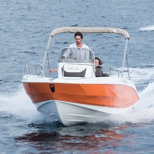 Außenborder-Konsolenboot - 53 - IDEA MARINE - mit Mittelkonsole / max. 6 Personen / Sonnendeck