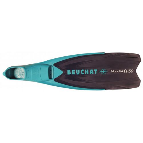 Tauchflosse - MUNDIAL ONE-50 - Beuchat - Technopolymer / Vollfuß / blau