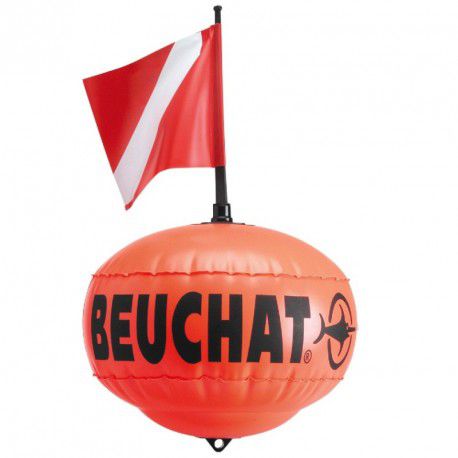 Signal-Taucher-Boje - ROUND - Beuchat - oval / gelb