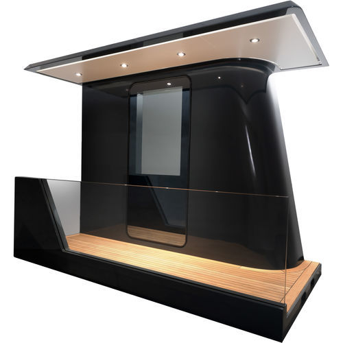 Tür für Yacht - IACOMELLI SRL - Pantographen / Glas / Aluminium