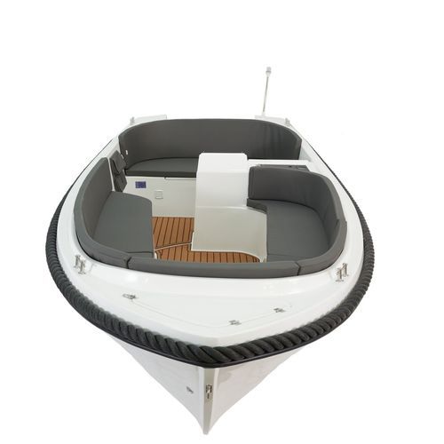 Außenborder-Konsolenboot - V555 - Boatbuilding Motor Yacht Sp. Z o.o. - halbstarr / mit Seitenkonsole / max. 6 Personen
