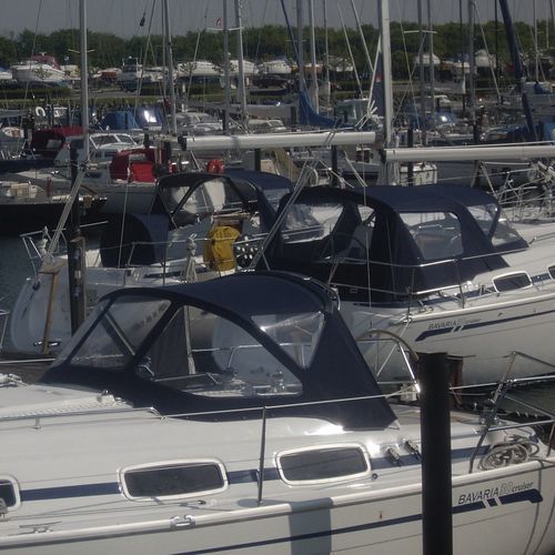 Roofdach für Segelboot - Bavaria 30 - KAPELL ANNAT - für Ruderhaus / blau