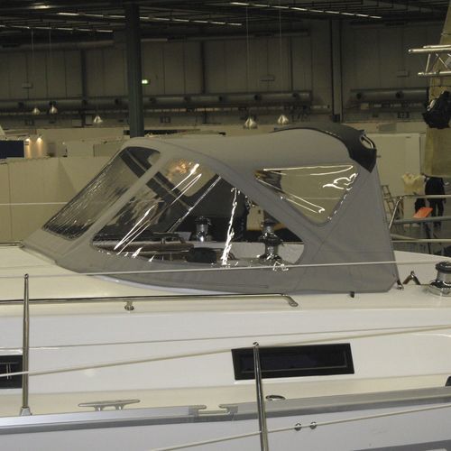 Roofdach für Segelboot - Bavaria 32 - KAPELL ANNAT - für Ruderhaus / mit Edelstahlstruktur / grau