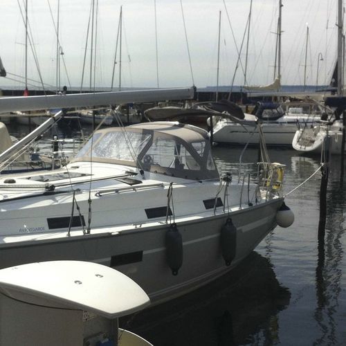 Roofdach für Segelboot - Bavaria 36 - KAPELL ANNAT - für Ruderhaus / mit Edelstahlstruktur / grau