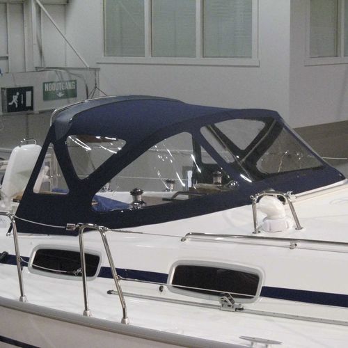 Roofdach für Segelboot - Bavaria 38 - KAPELL ANNAT - für Ruderhaus / mit Edelstahlstruktur / blau