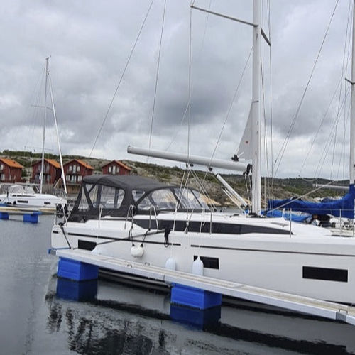Roofdach für Segelboot - Bavaria C38 - KAPELL ANNAT - für Ruderhaus / mit Edelstahlstruktur / schwarz