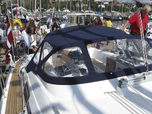 Roofdach für Segelboot - Bavaria 43 - KAPELL ANNAT - für Ruderhaus / mit Edelstahlstruktur / schwarz