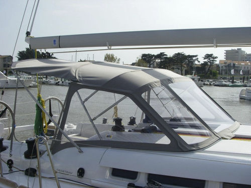 Roofdach für Segelboot - First 45 - KAPELL ANNAT - für Ruderhaus / mit Edelstahlstruktur / grau