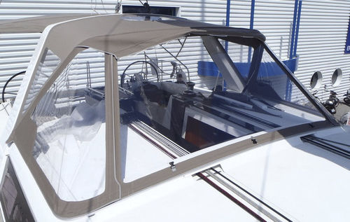Roofdach für Segelboot - Oceanis 48 - KAPELL ANNAT - für Ruderhaus / mit Edelstahlstruktur / braun