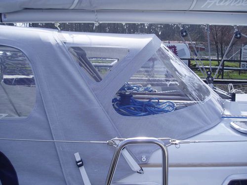 Roofdach für Segelboot - 342 - KAPELL ANNAT - für Ruderhaus / mit Edelstahlstruktur / weiß