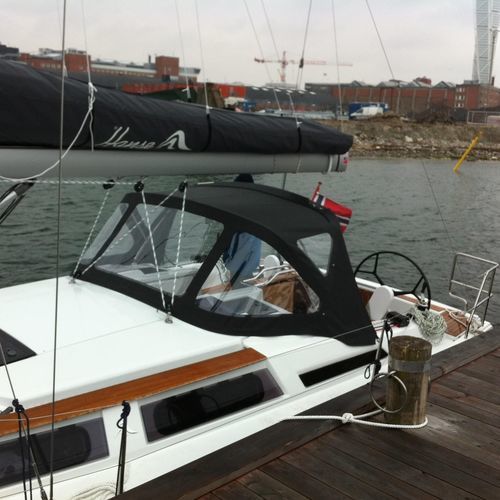 Roofdach für Segelboot - 345  - KAPELL ANNAT - für Ruderhaus / mit Edelstahlstruktur / schwarz