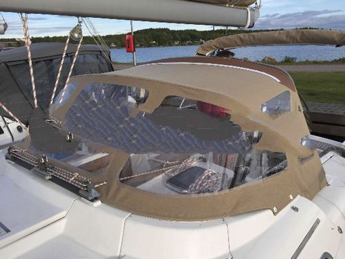 Roofdach für Segelboot - 388  - KAPELL ANNAT - für Ruderhaus / mit Edelstahlstruktur / braun