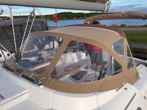 Roofdach für Segelboot - 400  - KAPELL ANNAT - für Ruderhaus / mit Edelstahlstruktur / braun