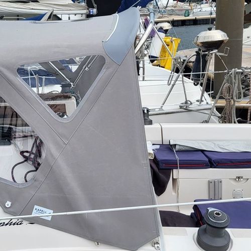 Roofdach für Segelboot - Delphia 29.2 - KAPELL ANNAT - für Ruderhaus / mit Edelstahlstruktur / grau