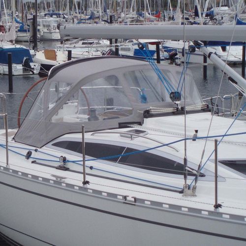Roofdach für Segelboot - Delphia 37 - KAPELL ANNAT - für Ruderhaus / mit Edelstahlstruktur / grau