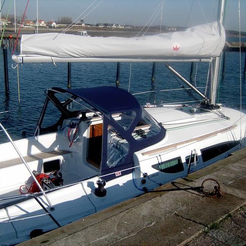 Roofdach für Segelboot - Sun Odyssey 32 - KAPELL ANNAT - für Ruderhaus / mit Edelstahlstruktur / blau