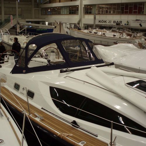 Roofdach für Segelboot - Sun Odyssey 39 DS - KAPELL ANNAT - für Ruderhaus / mit Edelstahlstruktur / blau